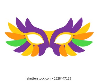 Carnival mask. Isolated vector illustration