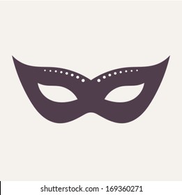 Carnival mask isolated. Vector illustration