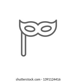 Carnival mask, Italy icon. Element of Italy icon. Thin line icon for website design and development, app development. Premium icon
