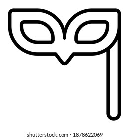 carnival Mask line icon, Merry Christmas and Happy New Year icons for web and mobile design