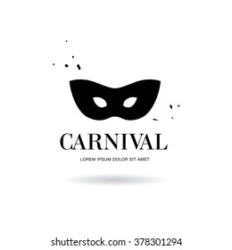 carnival mask logo design