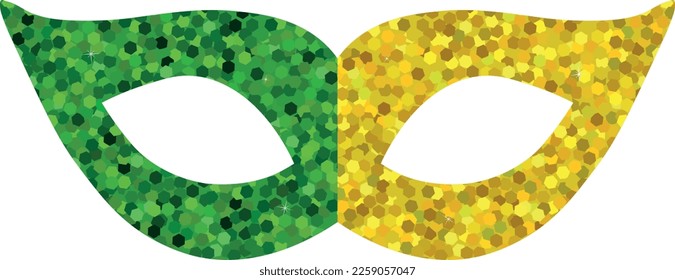 Carnival mask Mardi gras glitter vector illustration