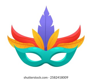 Carnival mask for masquerade party or mardi gras festival. Vector Illustration.