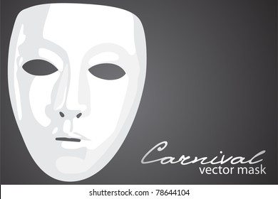 Carnival mask on dark background