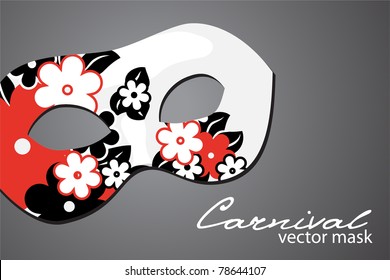 Carnival mask on dark background