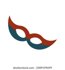 Carnival mask on a white background. Vector image.