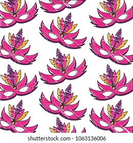 carnival mask pattern background
