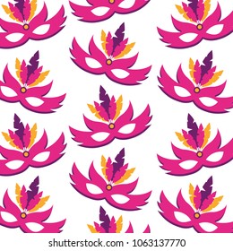 carnival mask pattern background