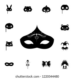 Carnival mask with a pattern icon. Detailed set of carnival masks icons. Premium quality graphic design icon. One of the collection icons for websites, web design, mobile app on white background