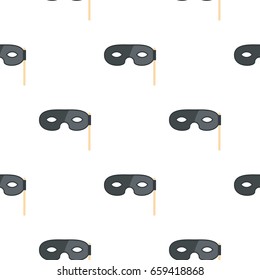 Carnival mask pattern seamless flat style for web vector illustration