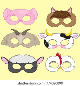 Carnival mask set