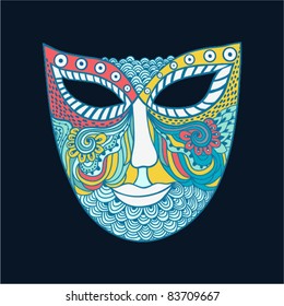 carnival mask, mask stylization
