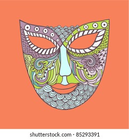 carnival mask, mask stylization