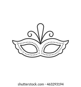 Carnival mask thin line icon. Party and Celebration icon.