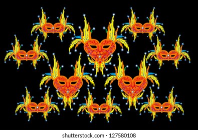 carnival mask vector art