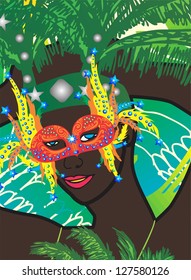 carnival mask vector art