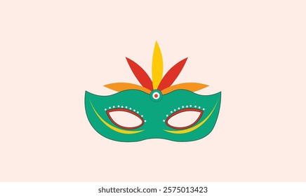 
Carnival mask vector design for use.