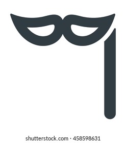 Carnival Mask Vector Icon
