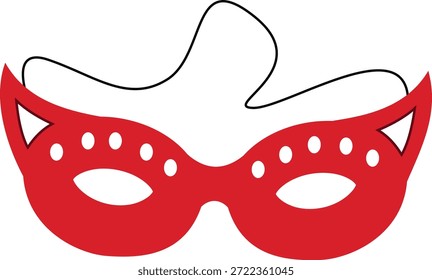 Karneval Maske Vektor Icon Set für Party und Festival