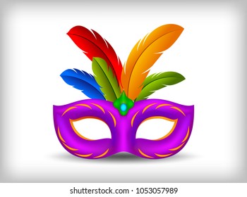Carnival Mask. Vector illustration.
