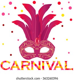 Carnival mask. Vector Illustration