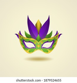 carnival mask vector illustration, mardi gras mask