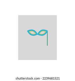 carnival mask vector type icon