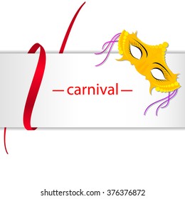 Carnival mask. Vector Venetian mask.