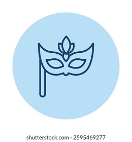 Carnival Maskpentaglow, vector, pixel perfect, illustrator file 