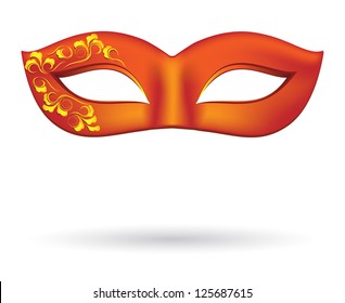 Carnival masks in red