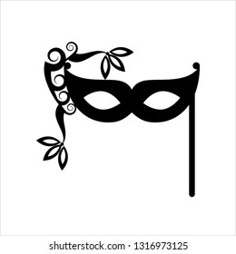 Carnival Masquerade Mask Icon Vector Art Stock Vector (Royalty Free ...