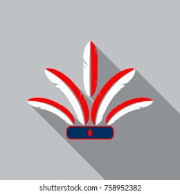 Carnival, masquerade, party and festive accessories. Mask in the form of a silhouette of the face, with decorative patterns and ornaments. Masquerade colorful masks.