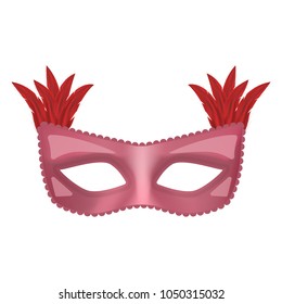 Carnival mockup. Realistic illustration of carnival vector mockup for web