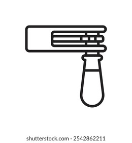 Carnival Noisemaker Outline Icon Vector Illustration