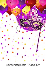 carnival party background - vector