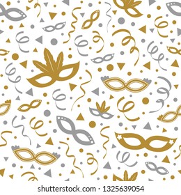 Carnival Party - concept of seamless pattern. Vector