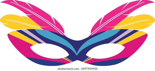 Carnival party mask. Colorful venetian opera symbol