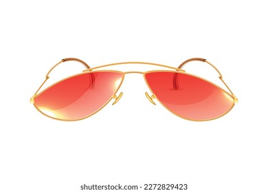 Carnival party masquerade costume glasses with color lens realistic vector illustration