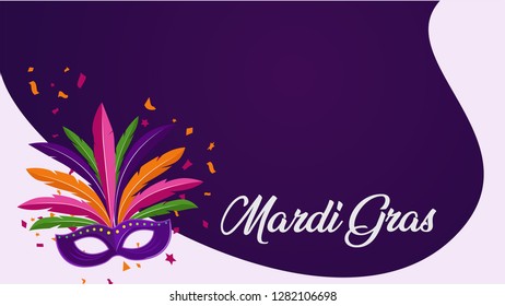 Carnival party poster, banner template ,greeting card concept with colorful elements vector illustration