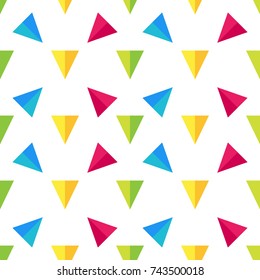 Carnival pattern background, flat style and bright colours