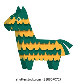 Carnival pinata icon cartoon vector. Party horse. Game mache