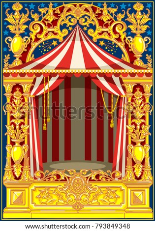 carnival poster template circus vintage theme stock vector royalty free carnival poster template