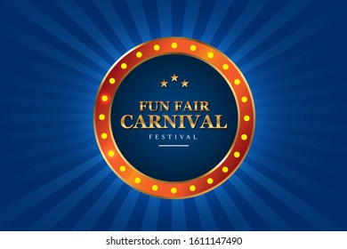 Carnival Poster Template. Vector illustration