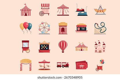Carnival poster vector graphics file