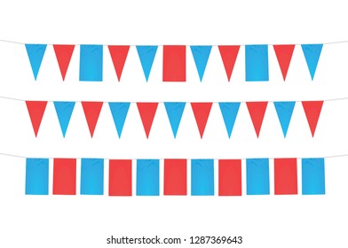 Carnival promo flags. vector illustration