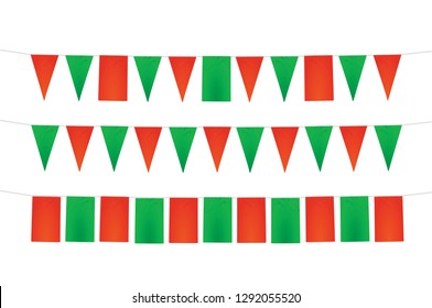 Carnival promo flags. vector illustration