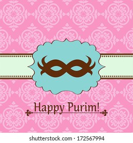 Carnival Purim mask. Happy Purim.