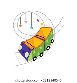 Carnival Ride doodle style vector illustration 