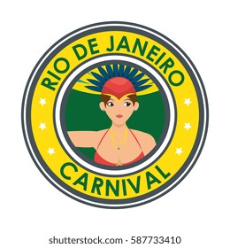 carnival rio garota card