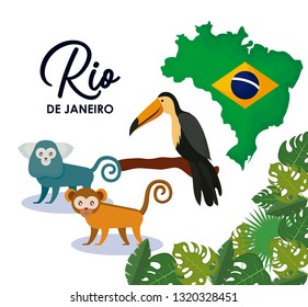 carnival rio janeiro set icons